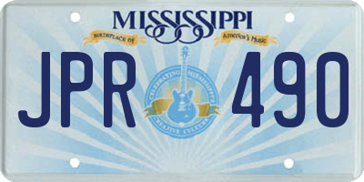MS license plate JPR490