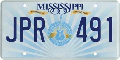 MS license plate JPR491