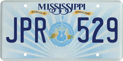 MS license plate JPR529