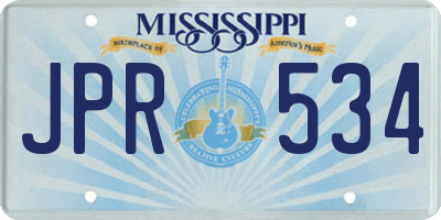 MS license plate JPR534