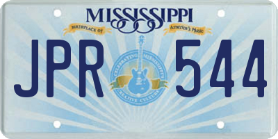 MS license plate JPR544