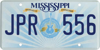 MS license plate JPR556