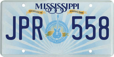 MS license plate JPR558