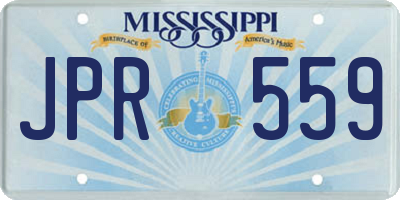 MS license plate JPR559