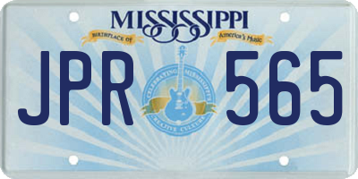 MS license plate JPR565