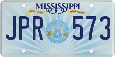 MS license plate JPR573