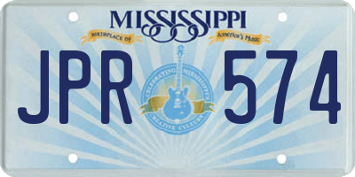 MS license plate JPR574