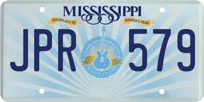 MS license plate JPR579