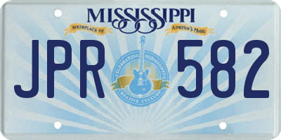 MS license plate JPR582
