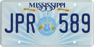 MS license plate JPR589