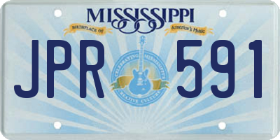 MS license plate JPR591