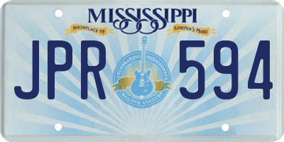 MS license plate JPR594