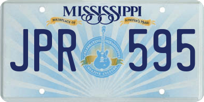 MS license plate JPR595