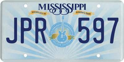 MS license plate JPR597