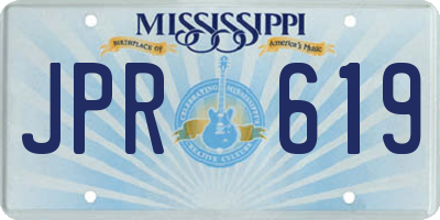 MS license plate JPR619