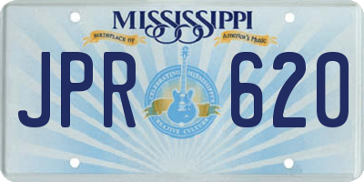 MS license plate JPR620