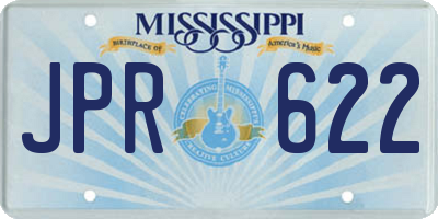 MS license plate JPR622