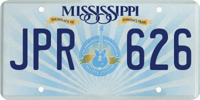 MS license plate JPR626