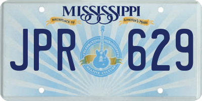 MS license plate JPR629