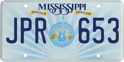 MS license plate JPR653