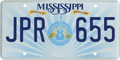 MS license plate JPR655