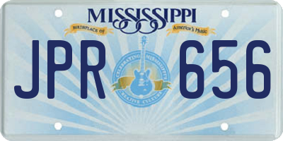 MS license plate JPR656