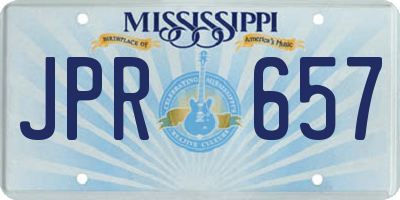 MS license plate JPR657