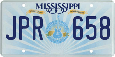 MS license plate JPR658