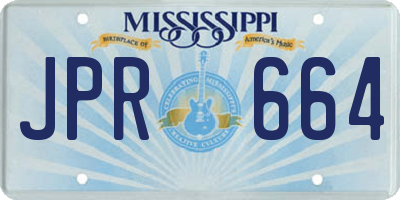 MS license plate JPR664