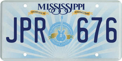 MS license plate JPR676