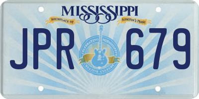 MS license plate JPR679