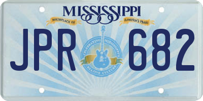 MS license plate JPR682