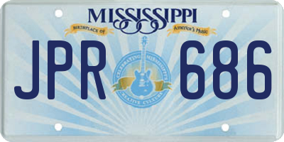 MS license plate JPR686