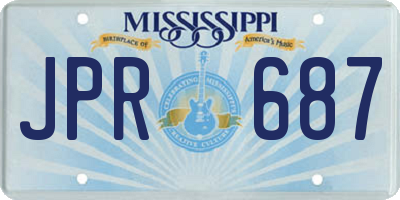 MS license plate JPR687
