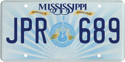 MS license plate JPR689