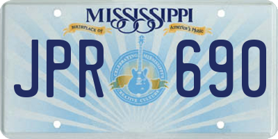 MS license plate JPR690