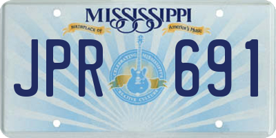 MS license plate JPR691