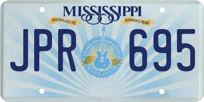 MS license plate JPR695