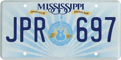 MS license plate JPR697