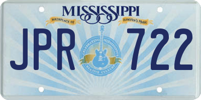 MS license plate JPR722