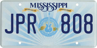 MS license plate JPR808