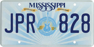 MS license plate JPR828