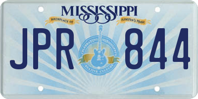 MS license plate JPR844