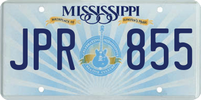 MS license plate JPR855