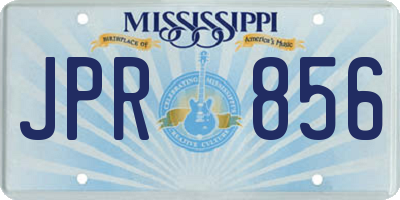 MS license plate JPR856