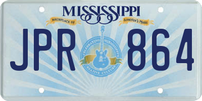 MS license plate JPR864