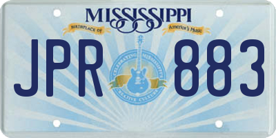 MS license plate JPR883