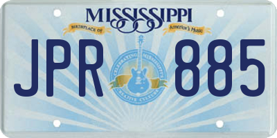 MS license plate JPR885