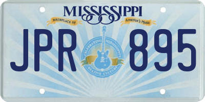 MS license plate JPR895