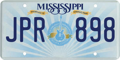 MS license plate JPR898